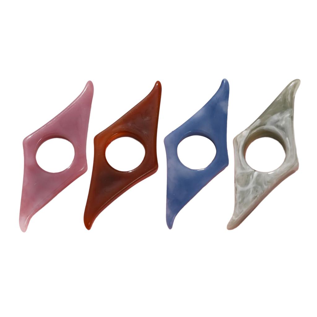 4Pcs Thumb Finger Book Page Holder Resin Book Page Marker Ergonomic Bookmarks Portable Reading Aid for Novels Textbooks