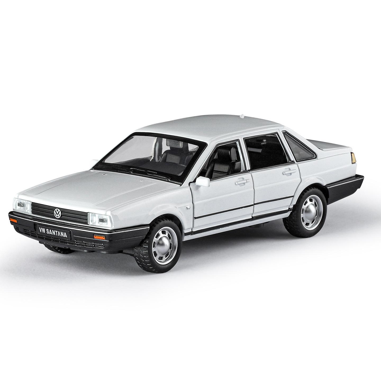 

1/32 Volkswagen Santana Сплав Металл Литой Модель Машины Классические Чувства Коллекции Декоративные Украшения Подарки на День Рождения с Мальчиком белый