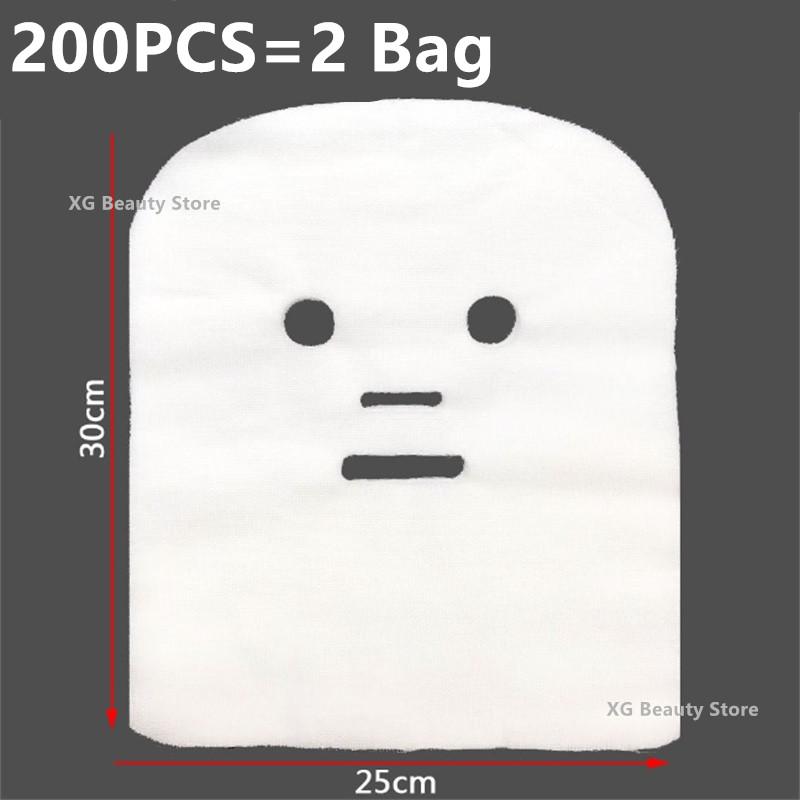 100/200/500PCS 25x30cm Pure Cotton Disposable Gauze Face Mask Paper Sheet Beauty Salon Special Gauze Absorption Non-Irritating