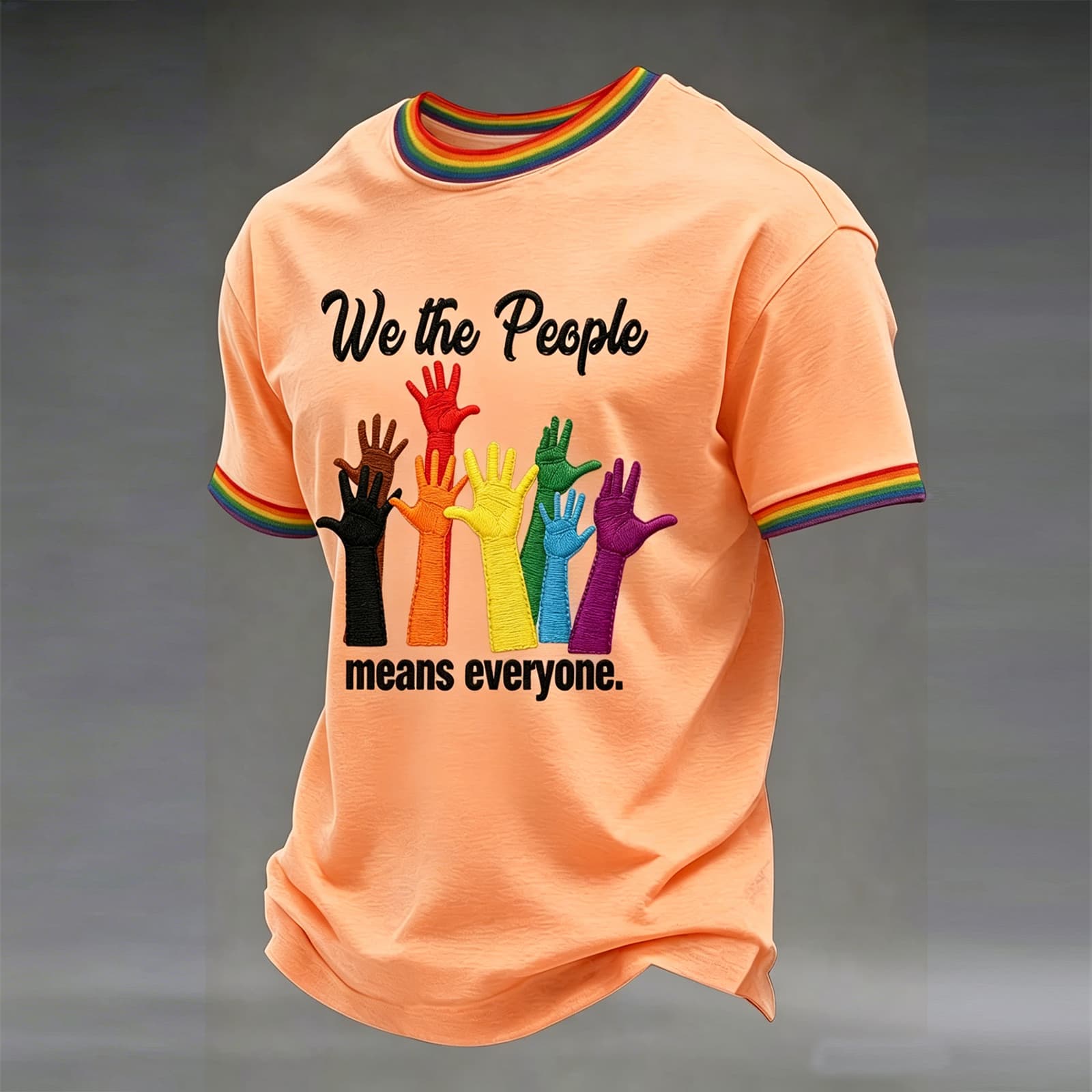 

Men s Casual Round Neck Short Sleeve T-Shirt M помаранчевий