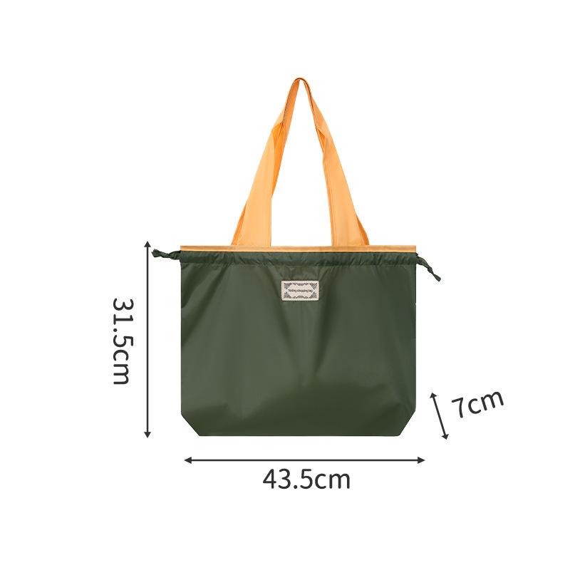 

Eco-Friendly Foldable Waterproof Shoulder Shopping Bag with Drawstring