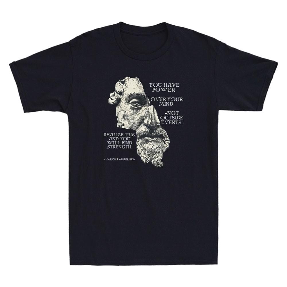 Marcus Aurelius Stoic Philosophy Roman Philosopher s Quote Vintage Men s T-Shirt S