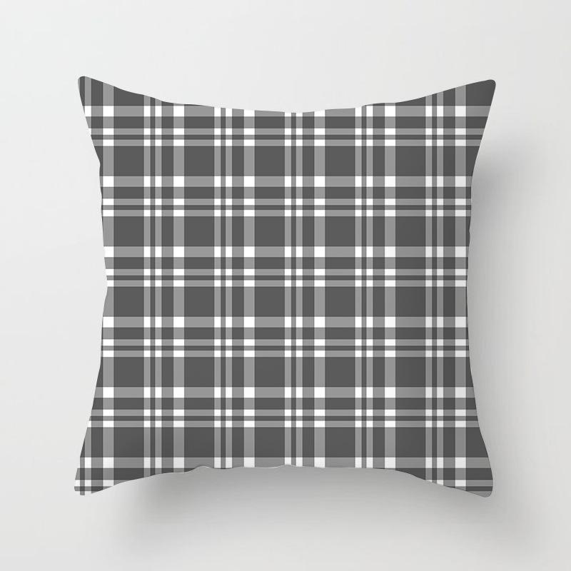 Scottish Red Plaid Pillowcase Home Sofa Pillow Cushion Cover