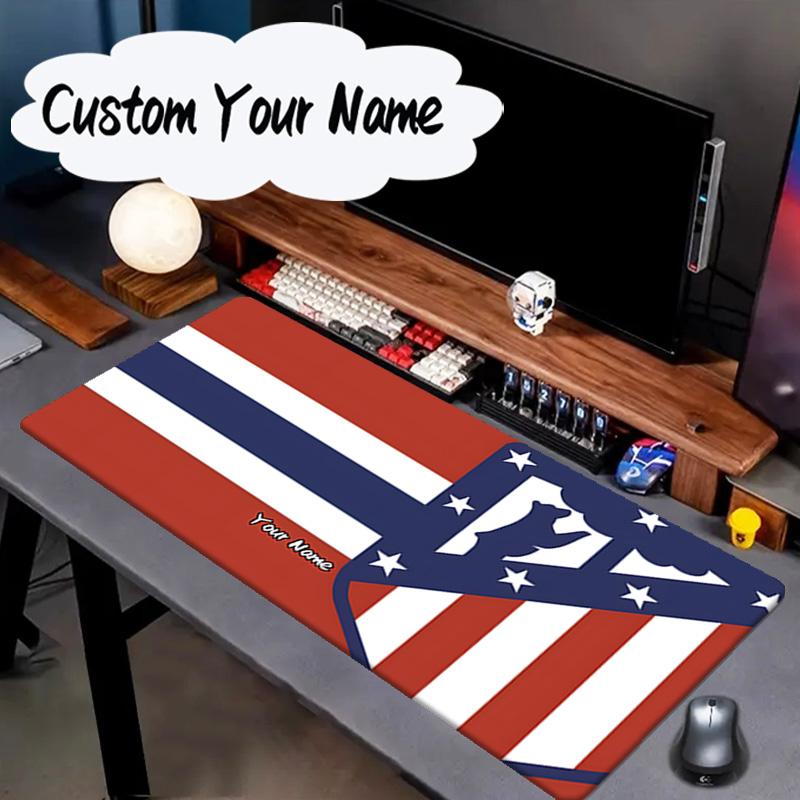 Custom Name Mouse pad Atletico Madrid Crest Mouse pad, Gaming Mouse Pad, keyboard pad, Desk Decor for computer notebook Fan Birthday Gift