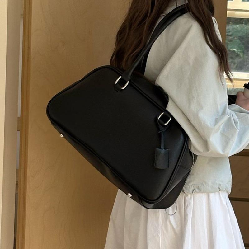 Niche Bowling Bag Women's New Trendy Retro Armpit Bag Large Capacity Portable Shoulder Briefcase