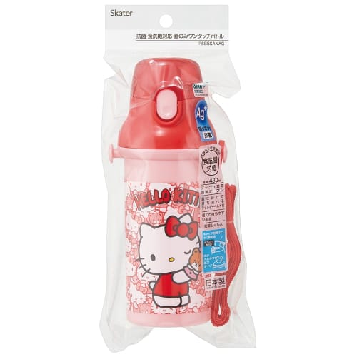 Skater Water Bottle Hello Kitty Ushiro Shiro Sanrio 480ml Children's Antibacterial Plastic Child Friendly Lightweight Made in Japan PSB5SANAG-A