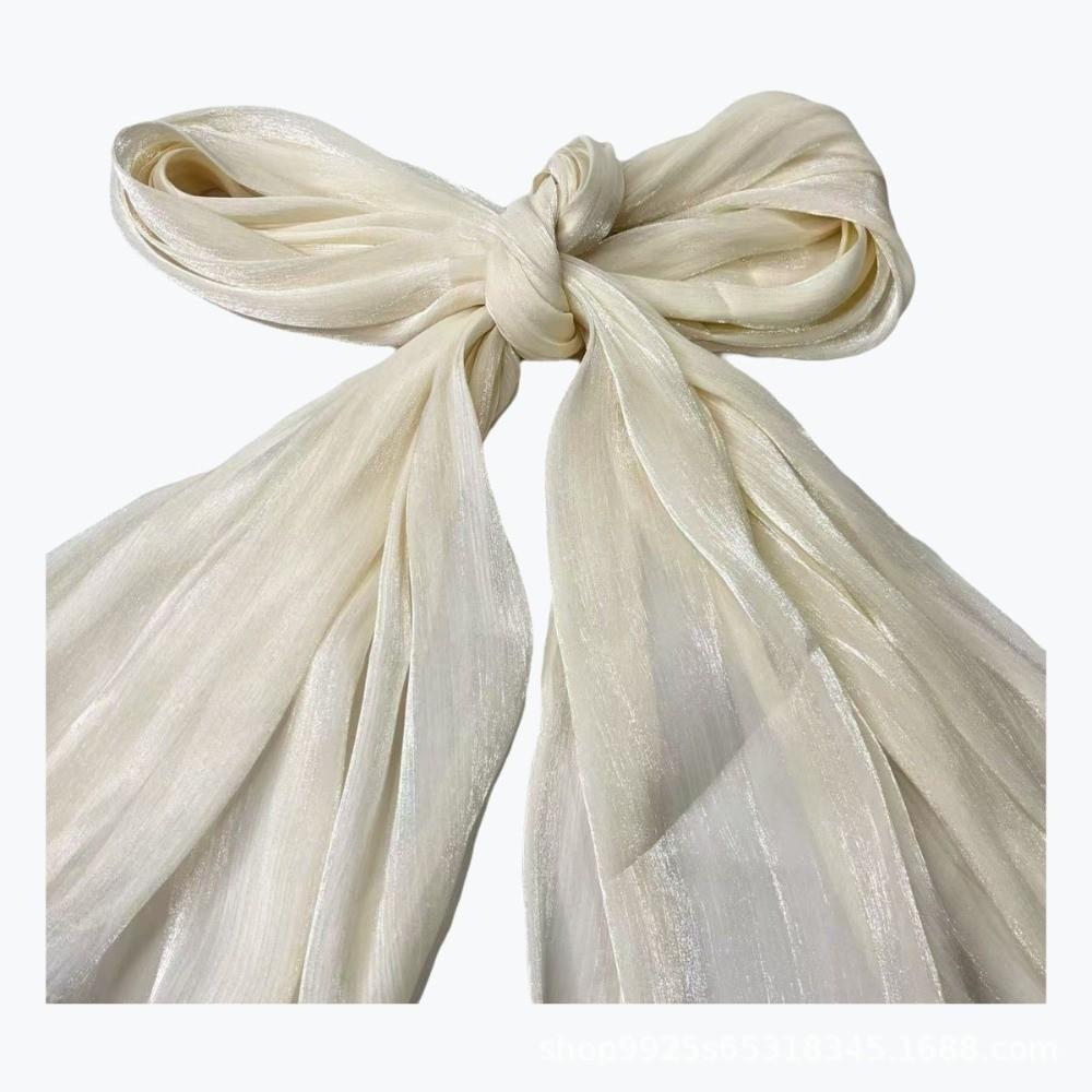 Shining Silk Scarf Chiffon Chiffon Hijab Veil High Qulaity Sunscreen Shawl Outdoor