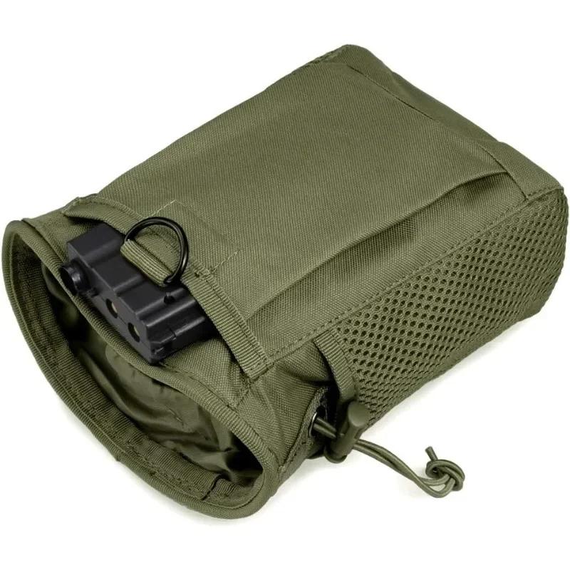 Tactical Molle Dump Pouch Drastring Ammo Bag Adjustable Universal Holster Bag Holster Bag for Airsoft Paintball Hunting Gear