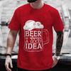 Men's T-shirts 2024 Fashion Beer DAY Graphic Y2k Clothing Male Drinking Party Streetwear Casual Short Sleeve Tees Oversized Tops