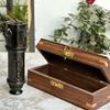 Marine Telescope Nautical Antique Solid Brass Pirate Spyglass 16 Inch Wooden Box