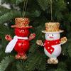 New Red and White Snowman Blow Molding Christmas Tree Ornament Pendant DIY Christmas Atmosphere Arrangement Props