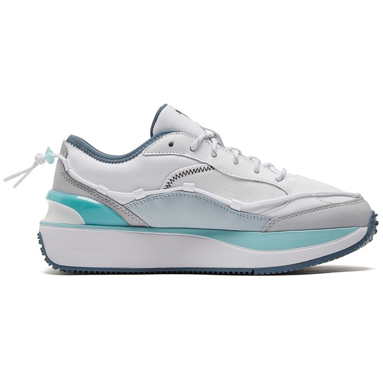 Puma Cruise Rider Trainer Pânză Piele Proaspăt Trendy Top Jos Pantofi Lifestyle Femei sneaker Alb 381883-01