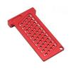 T65/T25mm Dual Metric/Imperial Aluminum Alloy Woodworking T-Square Marking Ruler with Hole Design.