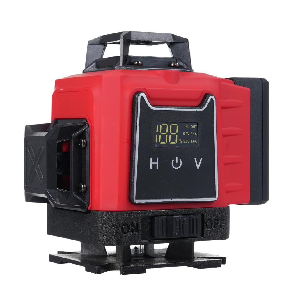Multifunctional 4D 16 Lines Laser Level 3 Degrees  Selfleveling Machine with Level Bubble Powered by