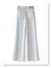 Women's Morandi Gray High-Waisted Wide-Leg Flared Jeans, Slimming and Loose Fit for Spring/Summer 2025.