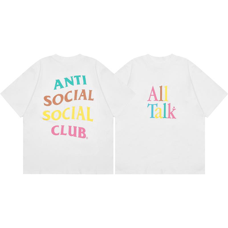 Difference Market Currency ASSC CLUB Hiroshi Fujiwara Lightning Series Printed Men's and Women's Loose Casual Short Sleeve T-Shirt