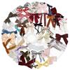 50PCS Bowknot Stickers Pink Bow Aesthetic Cute Decals Waterproof Vinyl Exquisite Bow Stickers for Envelopes Laptops Computer