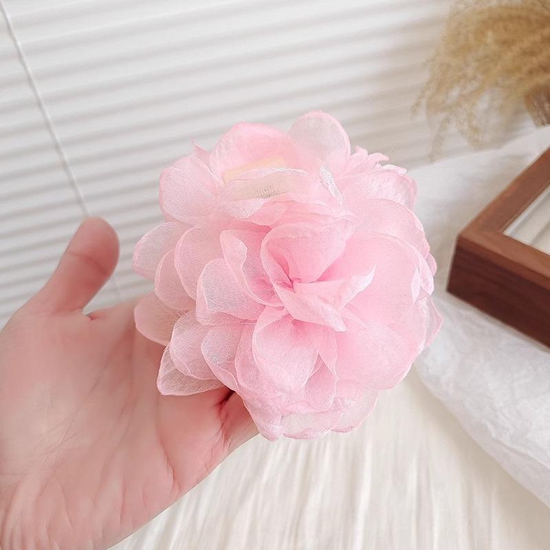 Rose Flower Grappling Clips for Women's Laid-back Updo Hairshark Clip Hair Clips and Bun Hair Clips