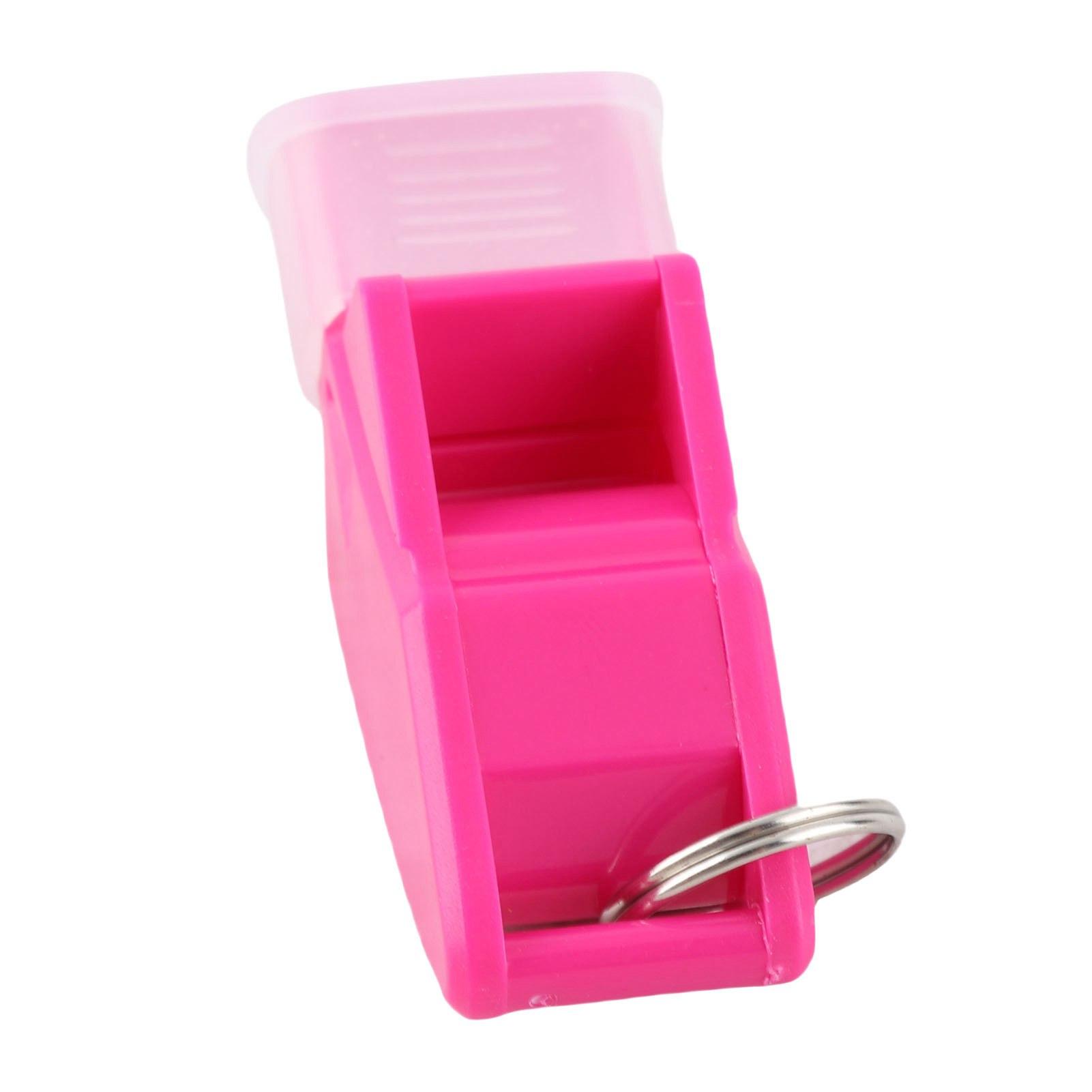 

Whistle Competition Whistle E with Lanyard and Storage Box for Coaches Referees and Kids Rose Red