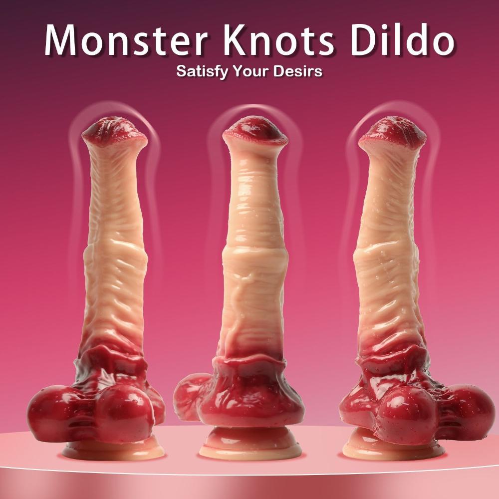 PVC Masturbator for Women, Flexible Dildo with Suction Cup for Hands-Free Play, G-Spot and Anal Stimulation Sex Toy for Adults