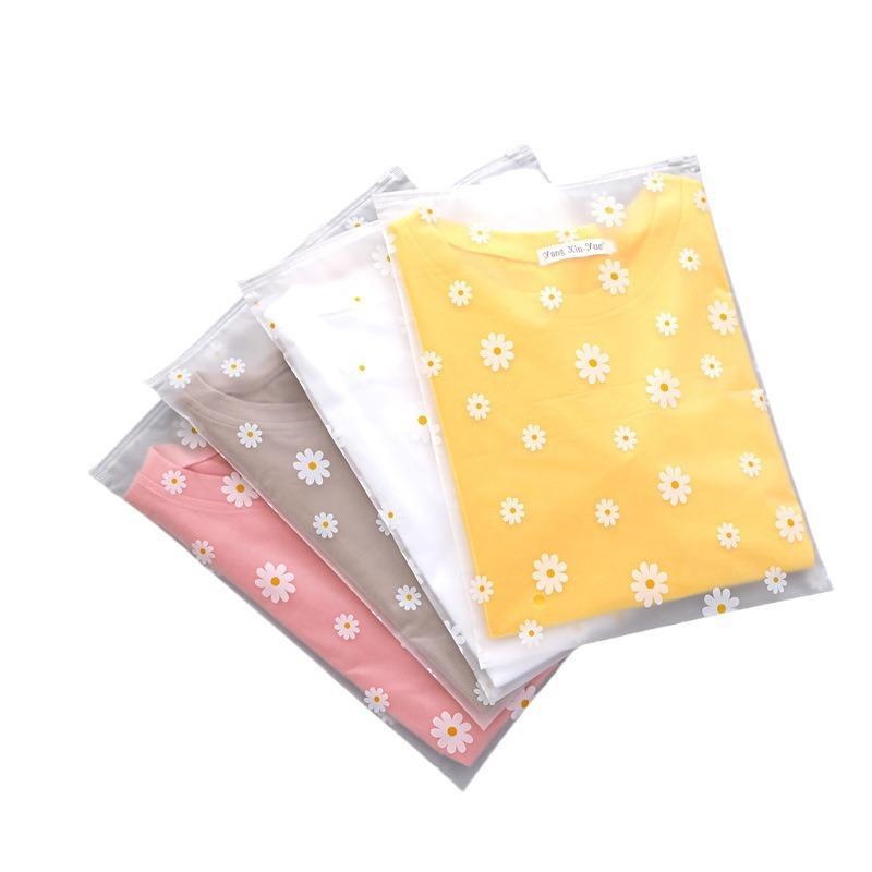 3 Buc Pungi de Depozitare Haine de Călătorie Portabile Călătorie Depozitare Machiaj Daisy Impermeabile Organizator Săculeț Geantă de Pantofi Sac de Ambalare din Plastic