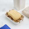 1/2Pcs Bamboo Soap Dish Shower Soap Bar Holder Bamboo Drain Rack Bathroom Soap Tray Anti-slip Bottom Soap Box