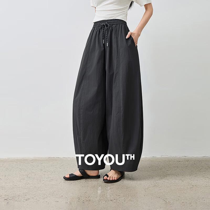 Chuyu Women s Textured Loose Casual Pants S