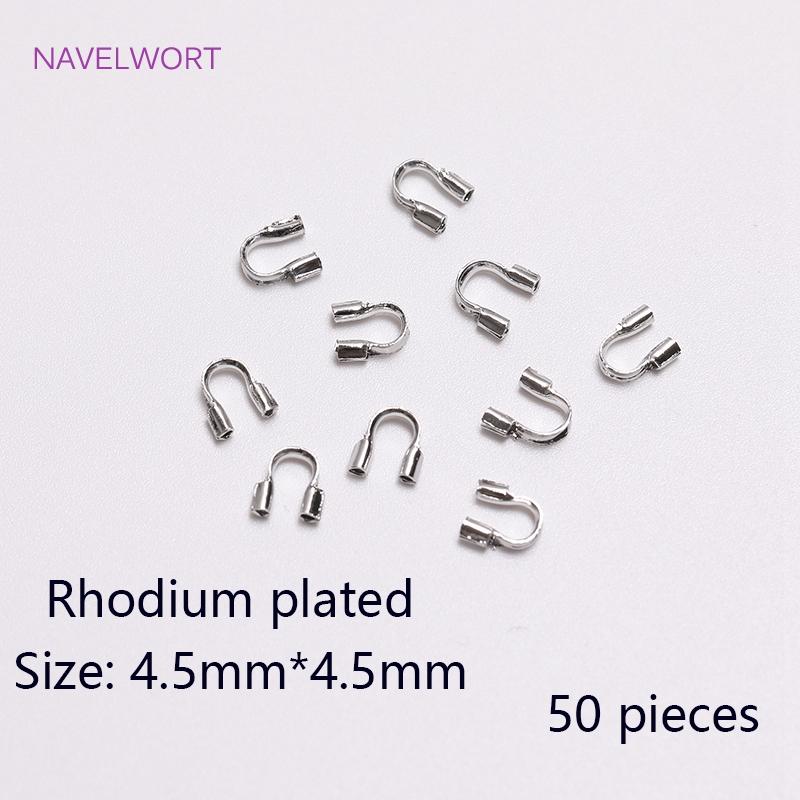 18K Gold Plated Lobster Clasps Spring Clasps End Tip Covers Crimp Beads Covers Wire Protectors DIY Jewelry Making Accessories