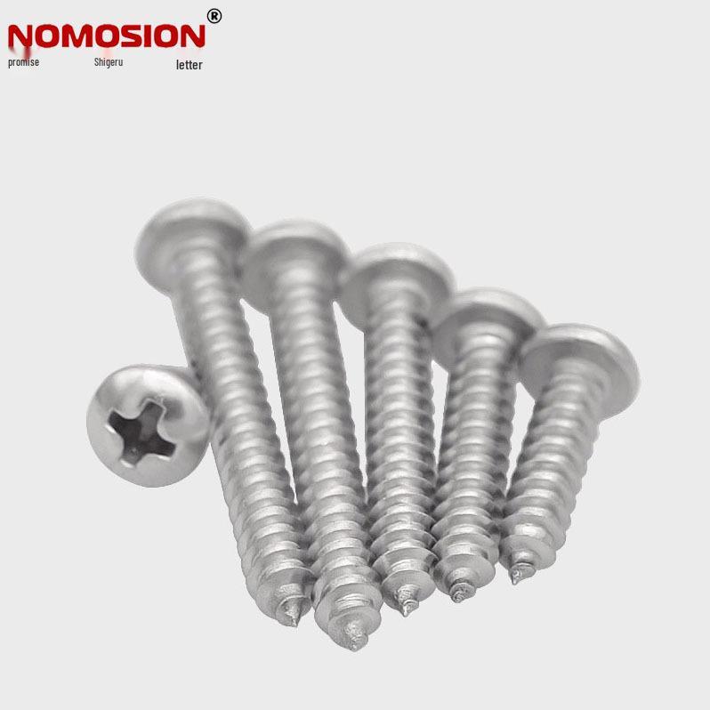 304 Stainless Steel Phillips Pan Head Self-Tapping Screws M3-M6.3 (YB845)