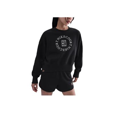 Court Heritage Phoenix Fleece Oversized Logo Letter Crewneck Sports Long Sleeve Sweatshirt Women Sweatshirt HJ8989-010