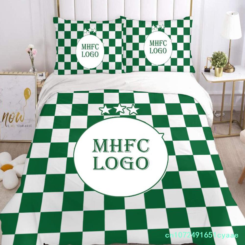 Israël MHFC Maccabi - Haïfa Champions 15 Ensemble de Literie Housse de Couette Chambre Simple Double King Size Housse de Couette Textile de Maison 3 Pièces EU single(135x200cm)