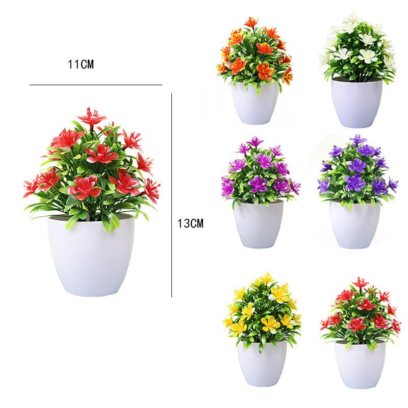 Causonis Simulation Japonica Plastic Flowers Green Plants For Decor Home