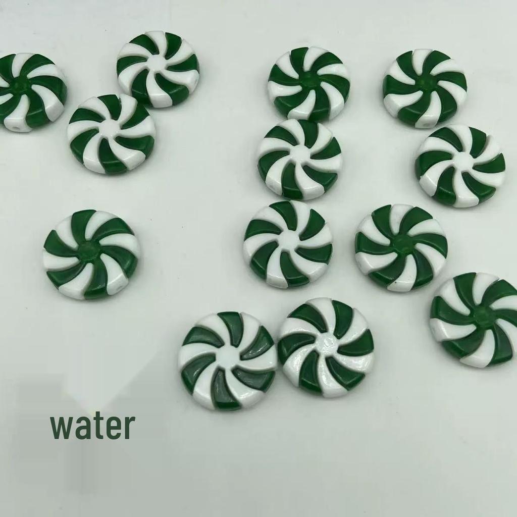 Akrylová vánoční ozdoba ve tvaru cukrové hole - Malá dekorace na sváteční stromek a dárek