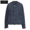 TAGLIATORE RUE20-01 STANLEY Lambskin Suede Single Rider Jacket Jacket 48 NavyUsed