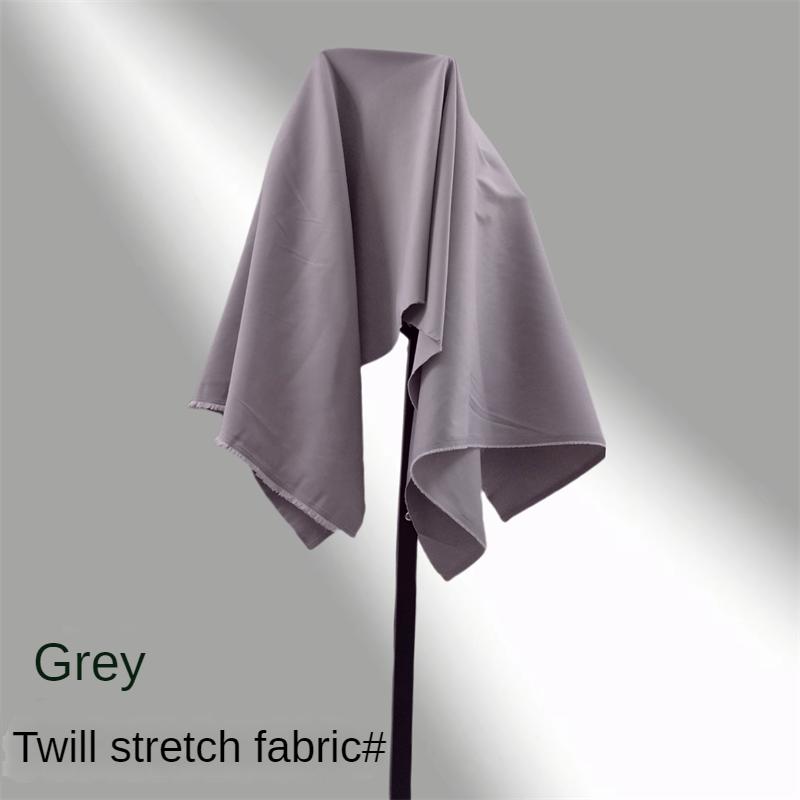Thickened Micro Elastic Suit Fabric By The Meter for Pants Vest Pleated Skirt Uniform Clothes Sewing Anti Wrinkle Cloth Gray Red