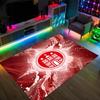 FC St. Pauli Football Design Crystal Velvet Carpet Cozy Non?Slip Printed Rug For Bedroom Living Room Entrance