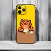 Cute Cartoon M-MUZIK T-TIGER Phone Case Black Matte Thin Phone Case For iPhone17 16 15 14 13 ProMax