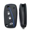 Car Silicone Key Cover Case Shell Holder Remote Key for Fiat Stilo Grande Punto Bravo Linea Idea Panda 500 Accessories
