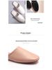 Men's and Women's Lambskin Indoor Slippers - Breathable Leather for Home