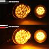 2X Amber LED Single Face Semi Truck Fender Side Marker Light Turn Signal DRL 12V