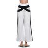 Women Patchwork Bell Bottoms Flare Trousers Mid Waisted Wide Leg Yoga Pants