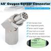 1 PCS Universal M18X1.5 Oxygen Sensor Extender 45 Degree 02 Bung Extension Catalytic Converter O2 Oxygen Sensor Spacer OSE08