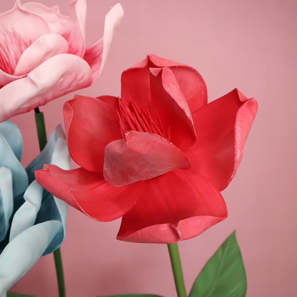 3D Simulated Magnolia Flower Large-scale Colorful Simulated Flower Shopping Mall Scenery Wedding Decoration Fake Magnolia Garden