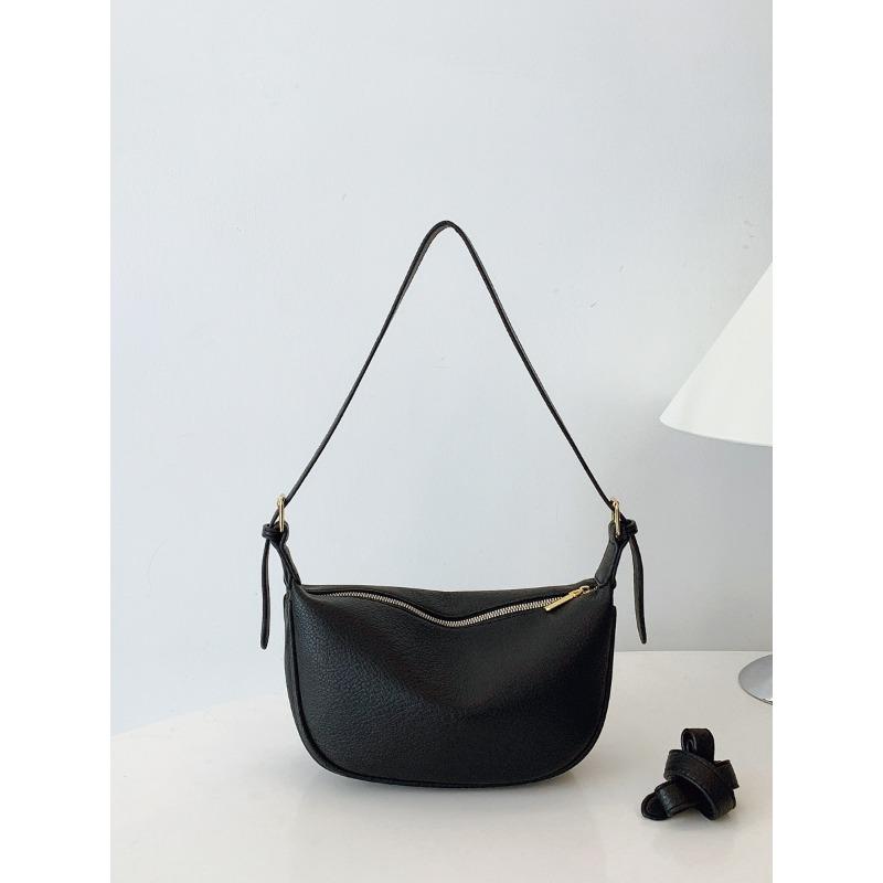 Spring new trendy fashion portable shoulder bag solid color fashionable large capacity messenger saddle bag