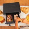 Cecotec friteuse sans huile cecofry advance 9000 inox. air fryer 2800w, 2 plateaux 4,5l, double température