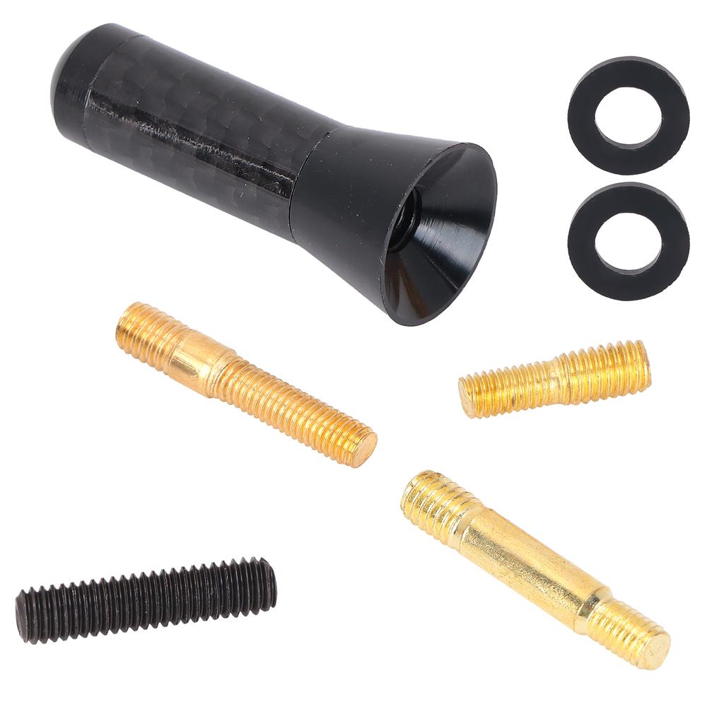 3.5cm1.4in Antenna Short Aluminium Alloy Carbon Fiber Automobile Modification Universal