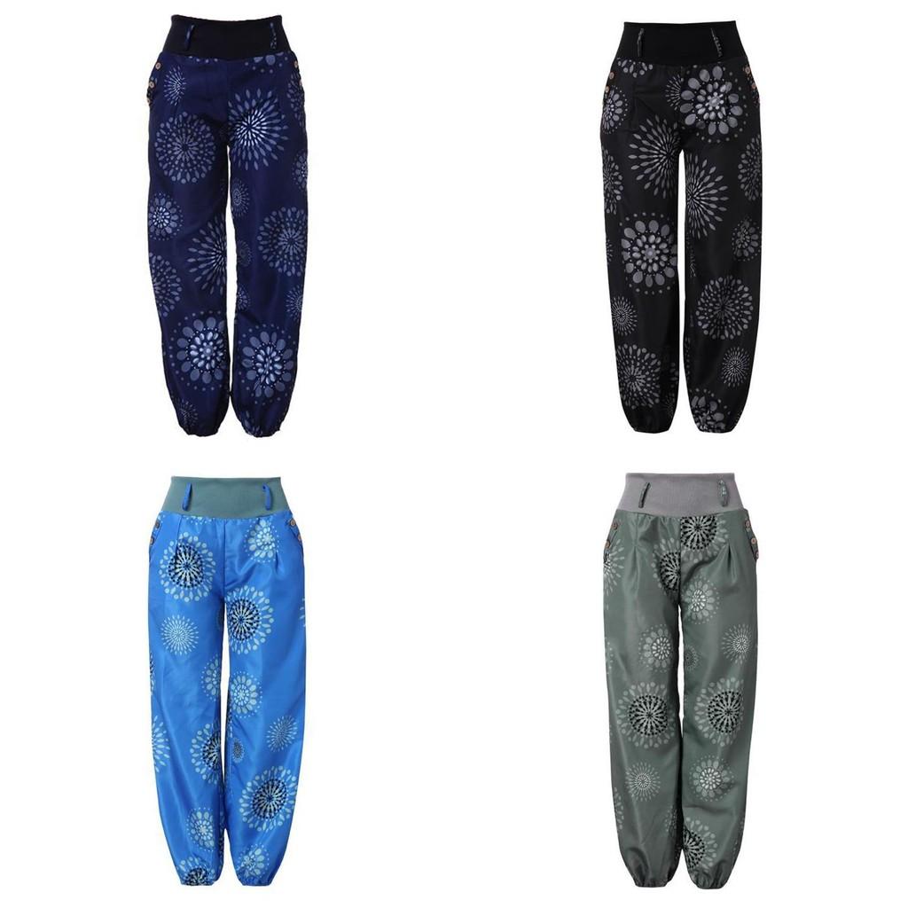 Boho Womens Aladdin Harem Yoga Pants With Elastic Waist And Loose Fit**