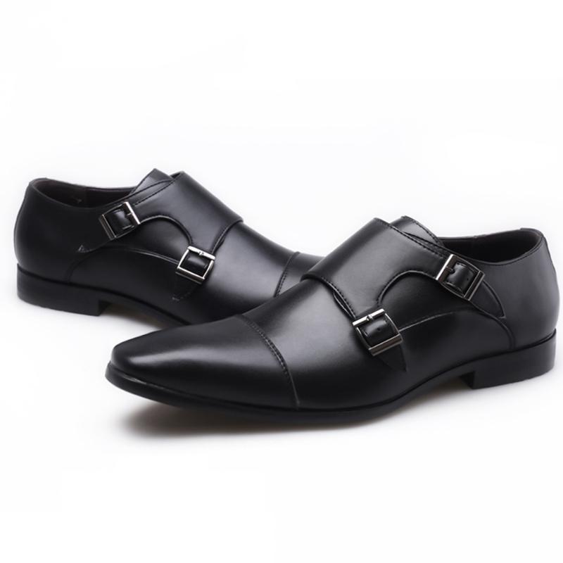 Dress Shoes for Men Black Square Toe Men Party Wedding Shoes Luxury High Quality Business Casual Men Shoes Elegant Oxfords 39-48
