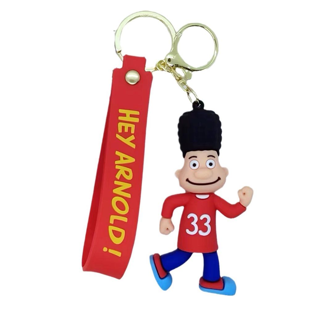 Creative Cartoon Doll Arnold Keychain Bag Car Keychain Accessories Gift Wholesale Kawaii Cute Personalized Gifts Y2k Fashion Toy