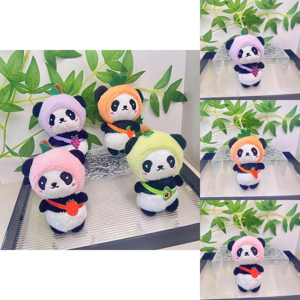 Delightful Mini Panda Plush Toy Keychain Accessory In Various Fun Colors For Gift Giving